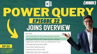 Joins Overview In Power Query | Power Query Masterclass EP22 | Get & Transform [Hindi]