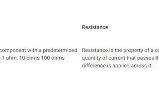 Resistor  and Resistance//Difference between resistor and resistance