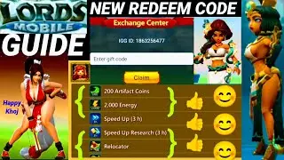 Lords Mobile - NEW Redeem Codes(2025)| Lords mobile redeem 🦘🦖 redeem code