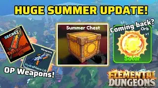 HUGE SUMMER UPDATE IS HERE | Elemental Dungeons 