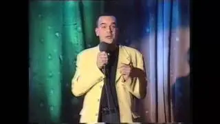 Les Gibson in a sandwich of crap stand-ups