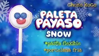 Paleta Payaso Snow #pastaflexible #porcelain #porcelanafria #navidad