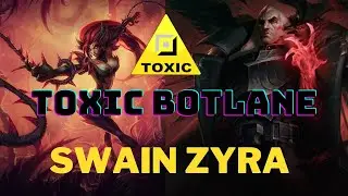 We played a toxic bot lane and the enemy couldn't move!!!!