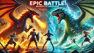 EPIC Battle: Fire Dragon vs Water Dinosaur – Who Will Win?! | ( @techtomoro11 )