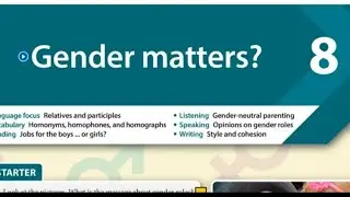 New Headway 5th Edition Answer | Advanced Student’s Book | Unit 8 | Gender matters? | 08
