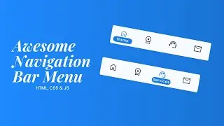Awesome Navigation Bar Menu Indicator using HTML, CSS & JavaScript