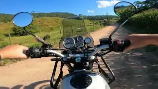 Exploring the interior of Pomerode by motorcycle - from Testo Alto to Pomerode Fundos on Morro do...