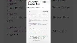Installation Setup and First Selenium Java Project 