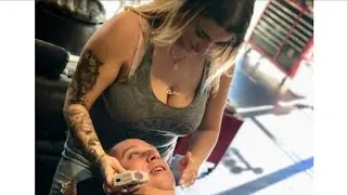 world to lady barber beautiful