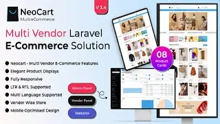 NeoCart Multi Vendor eCommerce Laravel Website With Admin Panel