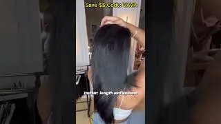 🥺Most Convenient To Sleek Extended Ponytail! Clip-in Extensions Get Invisible Looking Ft.