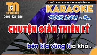 Karaoke Chuyện giàn thiên lý [ Tone Nam - Bm ] @TCNKaraoke #karaoke