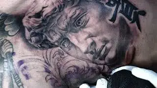Тату статуя Давида на груди | David's Tattoo on the Chest | @SuvorovTattoo