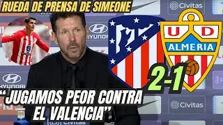 OBLAK SALVA EL PARTIDO ATLETICO DE MADRID 2-1 ALMERIA RUEDA DE PRENSA SIMEONE