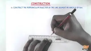 How to construct perpendicular bisector of a line segment?