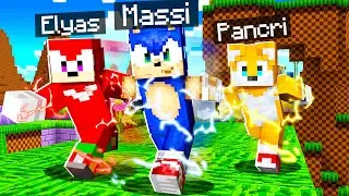 WE BECAME SONIC, TAILS AND KNUCKLES IN MINECRAFT 😱⚡