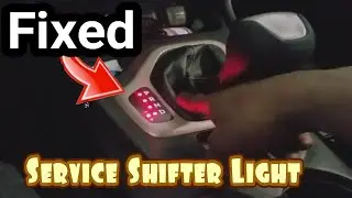 How to fix a transmission service shifter light on, how to fix all gear shift lights on. P1C86 U1465