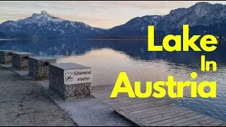 Background video - Lake Mondsee In Austria - February 2022