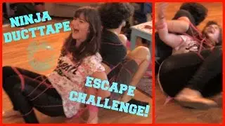 NINJA DUCT TAPE ESCAPE Challenge! (With a Twist!)