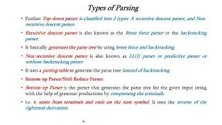 Types of Parsers