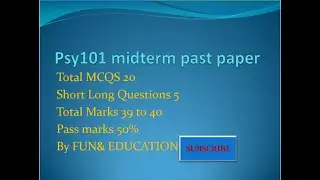 psy101 past papers