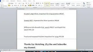 CS502(Fundamental algorithms)important topic for final term with reference