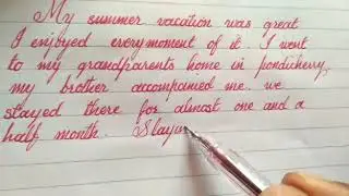 An essay on how i spent my summer vacation