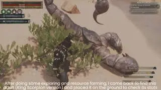 Where to find the scorpion egg sac and how to turn it into a scorpion | Exiled Lands | Conan Exiles