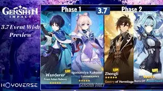 CONFIRMED!! ALL Rerun Banners 3.7 - 3.8, Wanderer, Zhongli, Kazuha Coming Soon..| Genshin Impact.