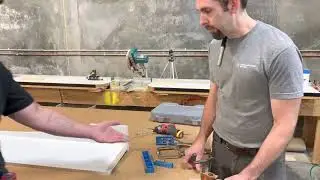 How to setup for a manual pocket hole drilling application