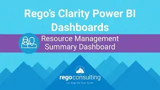 Free Clarity Power BI Dashboards: Resource Management Summary Dashboard