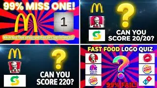 🍔 Guess the Fast Food Logo  20 Famous Restaurant Logos Quiz  Can You Score 2020