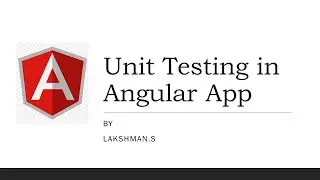 Unit Testing in Angular