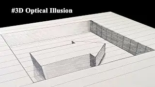 3D Trick Art On Line Paper,  Arrow