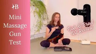 Bob & Brad Q2 Mini Massage Gun Reviewed by a Ballet Teacher (And Her Cat)