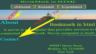 Bookmark link in HTML | bookmark in html | html bookmark | How to make a bookmark in html | bookmark