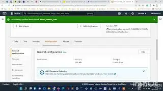 AWS Lambda Function Configuration Timeout