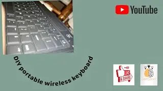 DIY portable wireless keyboard from old tablet case [Tutorial]