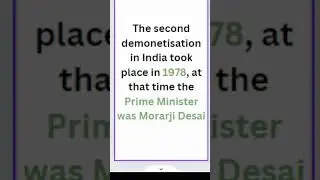 Demonetization in the years of 1946, 1978 and 2016  #selfstudy179 #youtubeshorts #net #neteducation