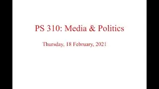PS 310 February 18