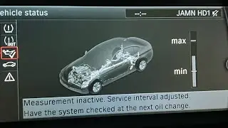BMW oil level sensor inactive