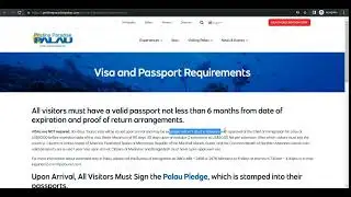 How To Apply Tourist Visa Of Palau