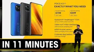 Poco X3 launch event in 11 minutes