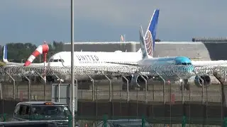 United 767 vs BA A320 LHR 8/9/24 4K