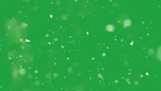 Snow on Green Screen | Real Snow | Full HD with cool piano music for FREE