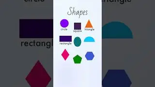 ГЕОМЕТРИЧЕСКИЕ ФОРМЫ на английском / Shapes