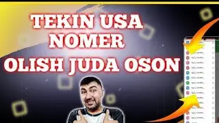 TEKIN USA NOMER OLISH // USA NOMER OLISH // JUDA OSON CHEKSIZ XATOSIZ OLISH