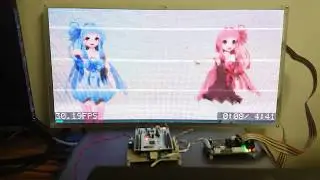 HUB75 256x128 RGB matrix LED display with STM32