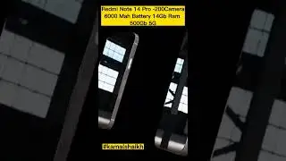 Redmi Note 14 Pro Max - 200Camera, 6000 mAh Battery, 14GB Ram, 500GB, 5G, #youtube #shorts
