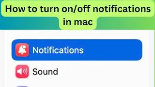 How to Enable Notifications and Focus on Mac | learn Mac basic